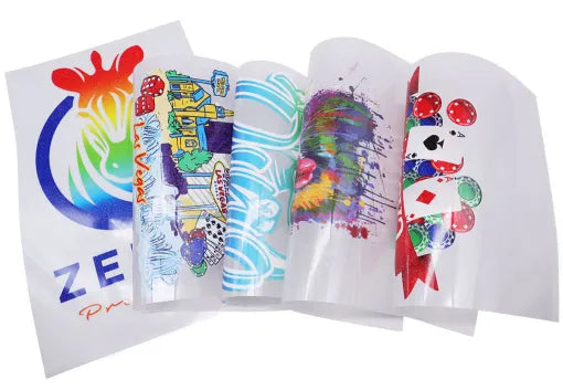 A4 Sheets 8.27in x 11.7in DTF Glitter+ Film – 100 Pack, Cold Peel