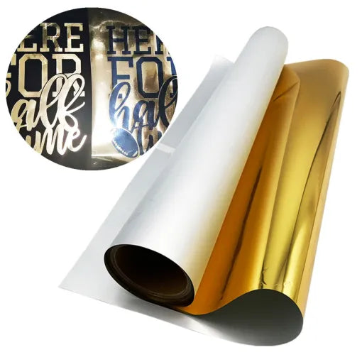 24in x 164ft DTF Gold Foil Film Roll, Cold Peel