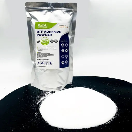 DTF Digital Transfer Hot Melt Adhesive Powder (2.2lbs Pack, Medium, White)