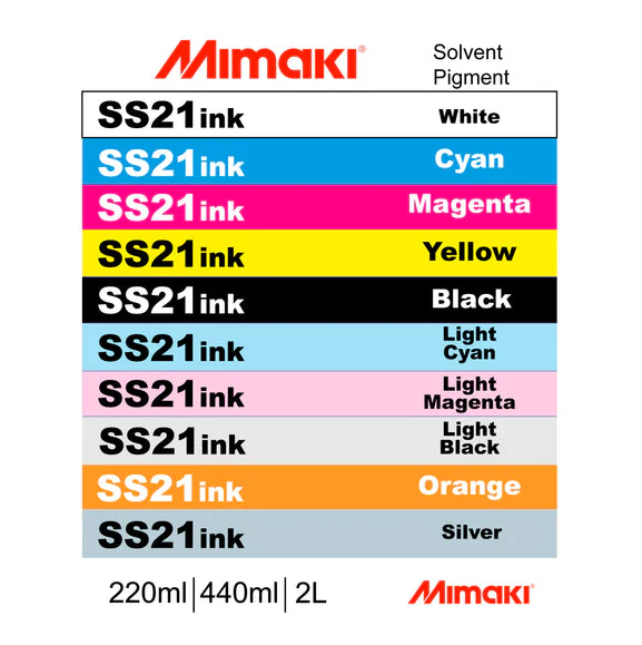 Mimaki SS21 Solvent  Ink Pack Light 600mL